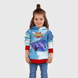 Толстовка-худи детская Blaze the cat - team Sonic racing, цвет: 3D-красный — фото 2