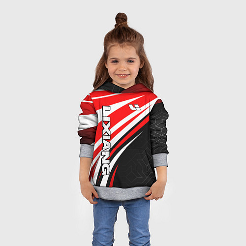 Детская толстовка Lixiang- red sport uniform / 3D-Меланж – фото 4