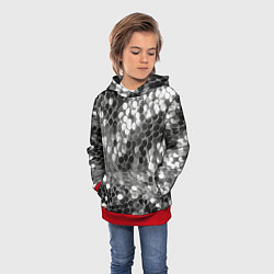 Толстовка-худи детская Блистание, цвет: 3D-красный — фото 2