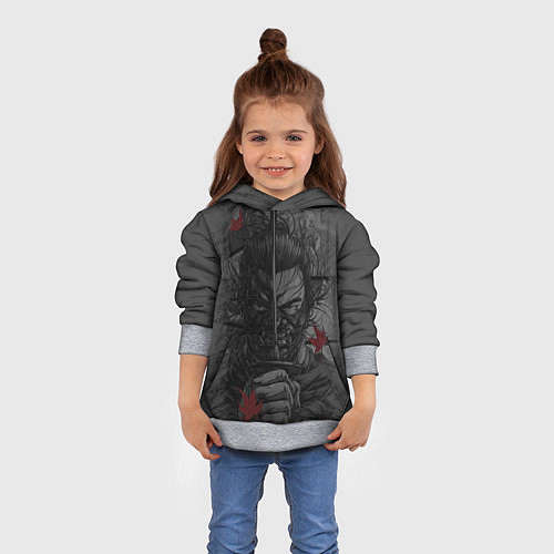 Детская толстовка Дзин Сакай - самурай / 3D-Меланж – фото 4