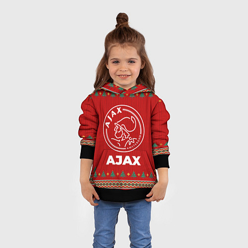 Детская толстовка Ajax new year / 3D-Черный – фото 4