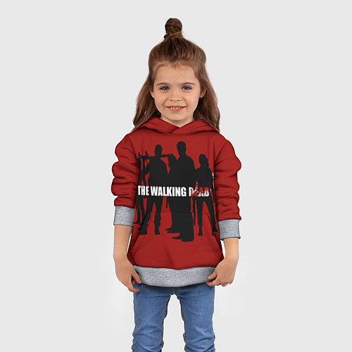 Детская толстовка Ходячие / 3D-Меланж – фото 4