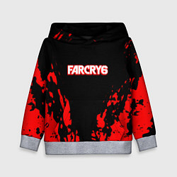 Толстовка-худи детская Farcry6 краски красные, цвет: 3D-меланж