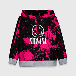 Толстовка-худи детская Nirvana pink color, цвет: 3D-меланж