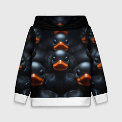 Детская толстовка Уточки с оранжевым клювом