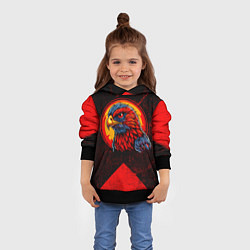 Толстовка-худи детская Орел Атланта Хокс, цвет: 3D-черный — фото 2