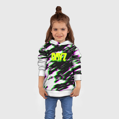 Детская толстовка Dayz кислотные краски / 3D-Белый – фото 4