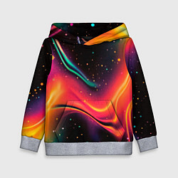 Детская толстовка Жидкая пленка в блестках - нейросеть