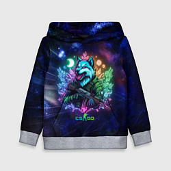 Детская толстовка Counter Strike - neon wolf