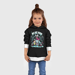 Толстовка-худи детская We are Venom - meme, цвет: 3D-белый — фото 2