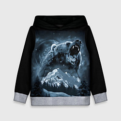 Детская толстовка Медведь в зимнем лесу