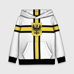 Толстовка-худи детская Сюрко тевтонского рыцаря, цвет: 3D-черный