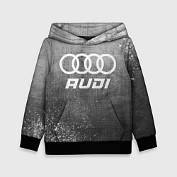 Толстовка-худи детская Audi - grey gradient, цвет: 3D-черный