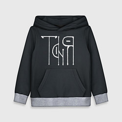 Детская толстовка Таня вязью - белая надпись