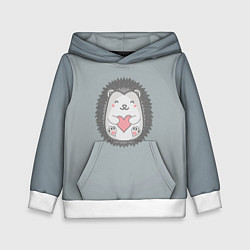 Детская толстовка Ёжик с сердечком