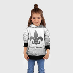 Толстовка-худи детская Saints Row - white gradient, цвет: 3D-черный — фото 2