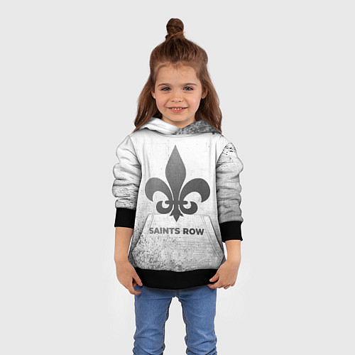 Детская толстовка Saints Row - white gradient / 3D-Черный – фото 4