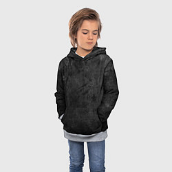 Толстовка-худи детская Абстракция - dark grunge break, цвет: 3D-меланж — фото 2