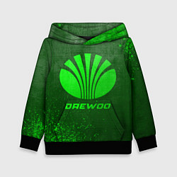 Толстовка-худи детская Daewoo - green gradient, цвет: 3D-черный