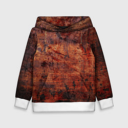Толстовка-худи детская Абстракция - rusty mood, цвет: 3D-белый