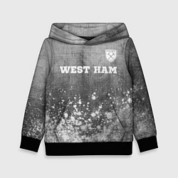 Детская толстовка West Ham - grey gradient посередине