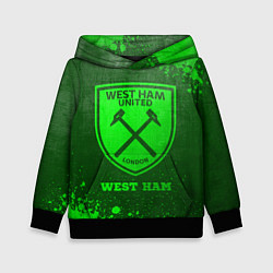 Детская толстовка West Ham - green gradient