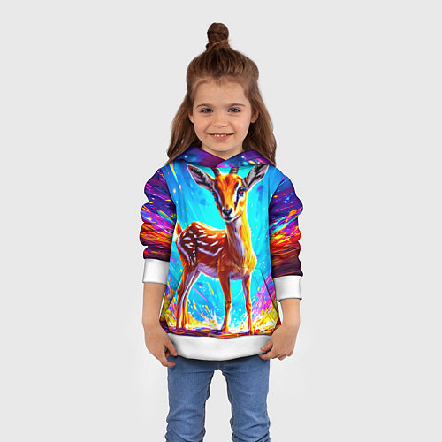 Детская толстовка Газель малыш / 3D-Белый – фото 4