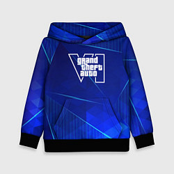 Детская толстовка GTA6 blue poly