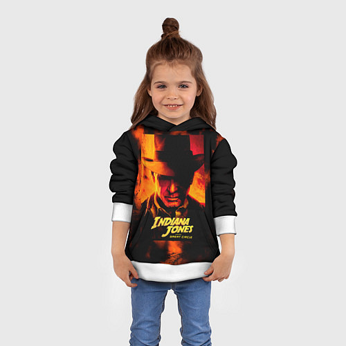 Детская толстовка Indiana Jones and the Great Circle / 3D-Белый – фото 4