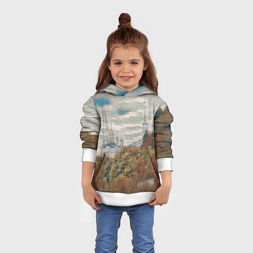 Детская толстовка Храм на горе / 3D-Белый – фото 4