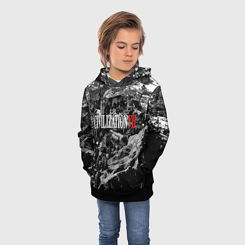 Детская толстовка Civilization VII / 3D-Черный – фото 3