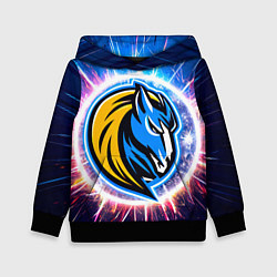 Детская толстовка Даллас Маверикс логотип в искрах