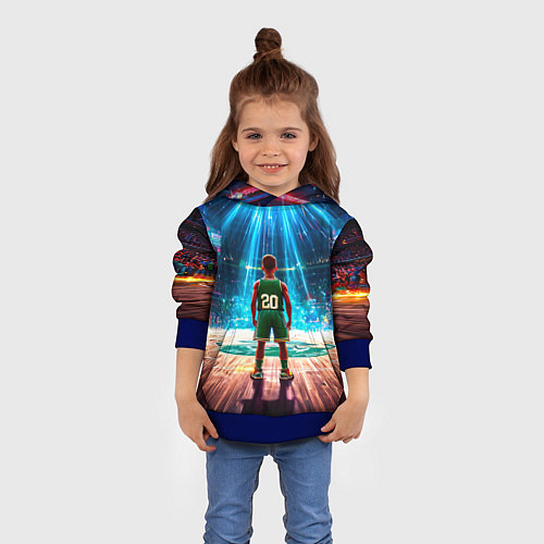 Детская толстовка Двадцатый из Бостон Селтикс / 3D-Синий – фото 4