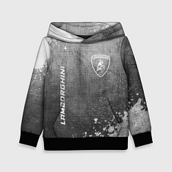 Детская толстовка Lamborghini - grey gradient вертикально