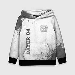Толстовка-худи детская Bayer 04 - white gradient вертикально, цвет: 3D-черный