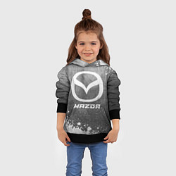 Толстовка-худи детская Mazda - grey gradient, цвет: 3D-черный — фото 2