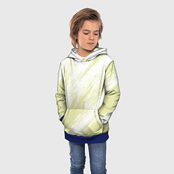 Толстовка-худи детская The color is white and yellow, цвет: 3D-синий — фото 2