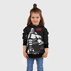 Толстовка-худи детская Fitness GYM - jock, цвет: 3D-черный — фото 2