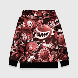 Детская толстовка Растения против зомби в красном цвете