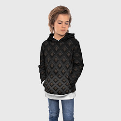 Толстовка-худи детская Геометрический узор, цвет: 3D-белый — фото 2