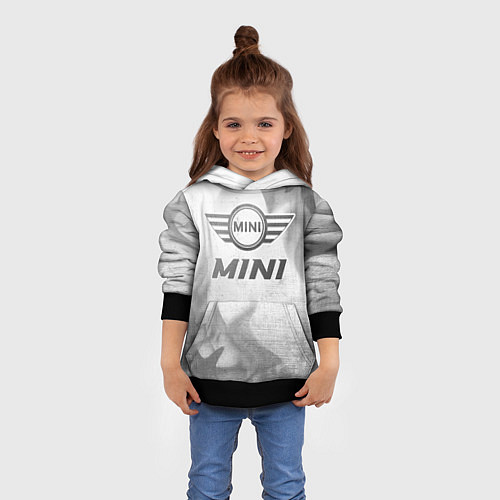 Детская толстовка Mini - white gradient / 3D-Черный – фото 4