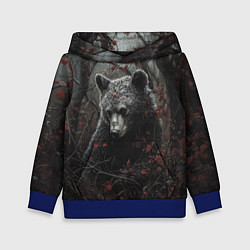 Детская толстовка Бурый мишка в дремучем лесу