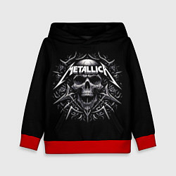 Детская толстовка Metallica - a skull with roses and thorns