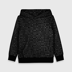 Детская толстовка Чёрный текстурный с узором