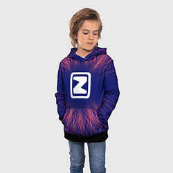 Толстовка-худи детская Zotye red energy, цвет: 3D-черный — фото 2
