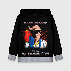 Толстовка-худи детская Jim - worminator, цвет: 3D-меланж