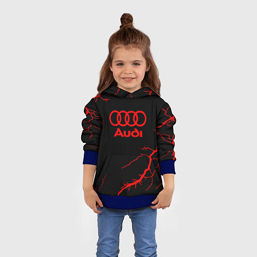 Детская толстовка Audi storm / 3D-Синий – фото 4