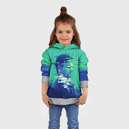 Детская толстовка Марк Скаут - Разделение / 3D-Меланж – фото 4