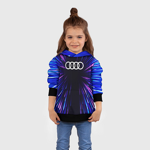 Детская толстовка Audi neon energy / 3D-Черный – фото 4