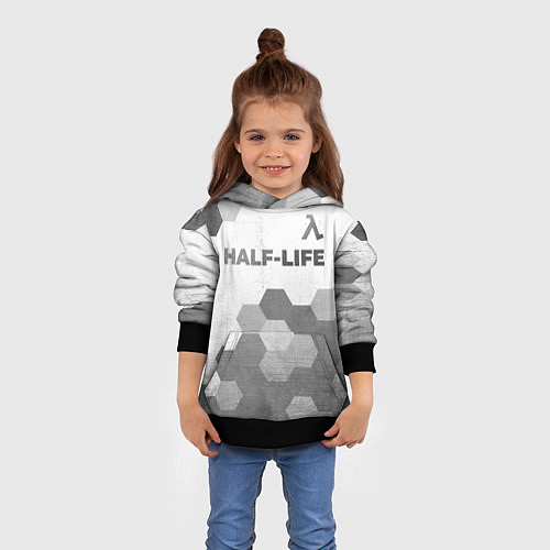 Детская толстовка Half-Life - white gradient посередине / 3D-Черный – фото 4